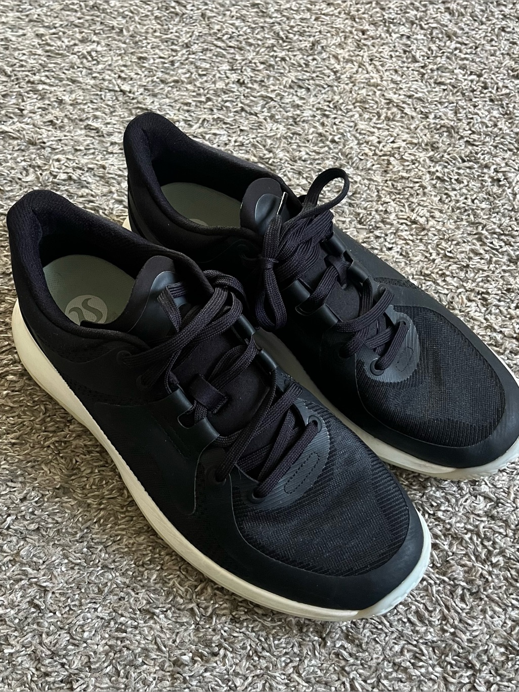 Lululemon Strongfeel Black Sneakers Training Shoes Gym Workout Walking Size 9